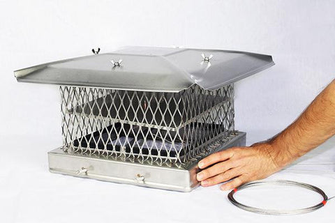 "Ice Breaker" Chimney Cap-Damper for California