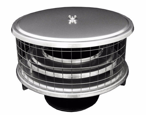 Air Insulated Caps for Metal Chimneys - 1" Mesh
