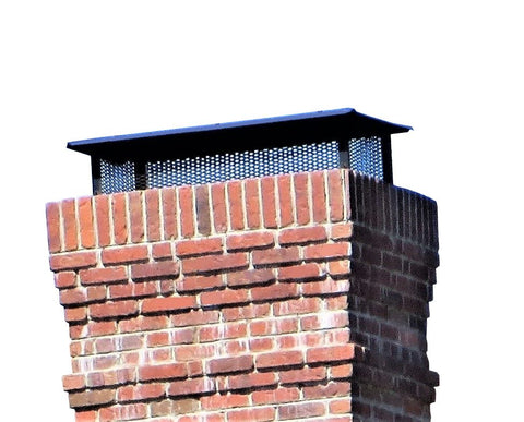 Multi-Flue Chimney Caps - Black *Reversible* - CA 5/8" Mesh