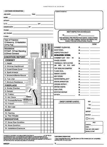 Condition Report/Invoice (pack of 100) Condition Report/Invoice (pack of 100)