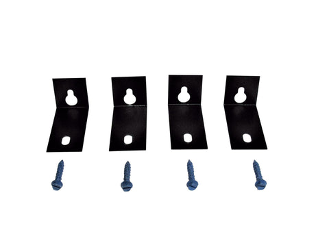 Keyhole Anchors (4 Anchors + 4 Tapcons) - Black Keyhole Anchors (4 Anchors + 4 Tapcons) - Black