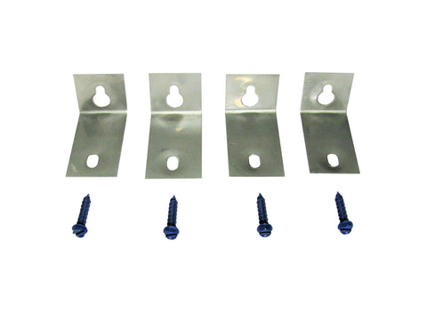 Keyhole Anchors (4 Anchors + 4 Tapcons) - Stainless Steel Keyhole Anchors (4 Anchors + 4 Tapcons) - Stainless Steel