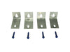 Keyhole Anchors (4 Anchors + 4 Tapcons) - Stainless Steel Keyhole Anchors (4 Anchors + 4 Tapcons) - Stainless Steel