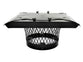 Stackable Round Single Flue Chimney Caps for Masonry Chimneys - Black Powder Coated - CA 5/8" Mesh