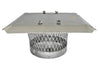 Stackable Round Single Flue Chimney Caps for Masonry Chimneys - 304 Stainless Steel - CA 5/8" Mesh Stackable Round Single Flue Chimney Caps for Masonry Chimneys - 304 Stainless Steel - CA 5/8" Mesh