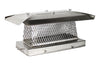 Single Flue Chimney Cap for Oval or Rectangular Flues - 304 Stainless Steel - CA 5/8" Mesh Single Flue Chimney Cap for Oval or Rectangular Flues - 304 Stainless Steel - CA 5/8" Mesh