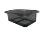 California Universal Chimney Cap - Black Galvanized - 5/8" Mesh California Universal Chimney Cap - Black Galvanized - 5/8" Mesh