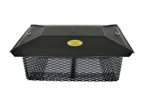California Universal Chimney Cap - Black Stainless Steel - 5/8" Mesh California Universal Chimney Cap - Black Stainless Steel - 5/8" Mesh