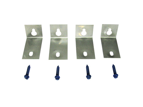 Keyhole Anchors (4 Anchors + 4 Tapcons) - Stainless Steel